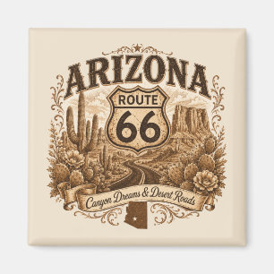 Aimant Garde-mémoire vintage de l'Arizona Highway pour ré