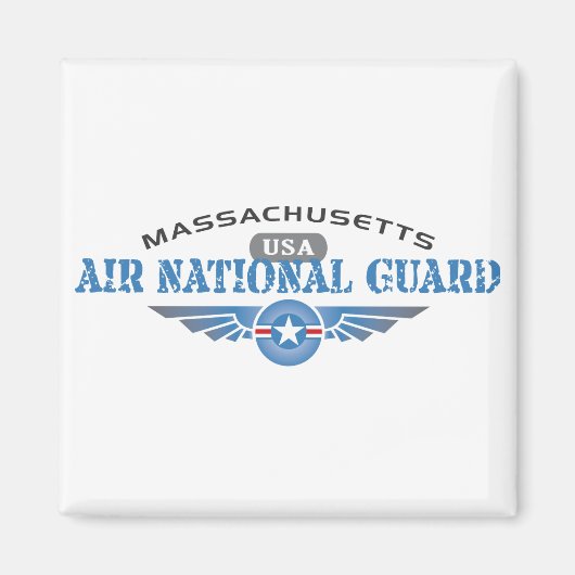 Aimant Garde nationale aérienne du Massachusetts (Devant)