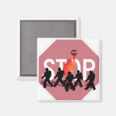 Aimant Garde-passage scolaire (Recto/Verso)