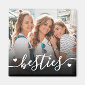 Aimant Garde photo personnalisée des meilleurs amis (Devant)