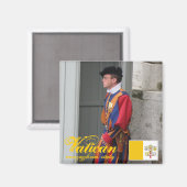 Aimant Garde suisse Vatican City cool design magnétique (Recto/Verso)