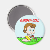 Aimant Garden Girl (Recto/Verso)