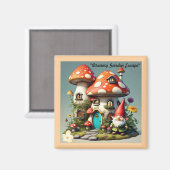 Aimant "Garden Whimsy Paradise" (Recto/Verso)