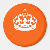 Aimant GARDER CALM CROWN sur la Personnaliser orange Ceci (Devant)