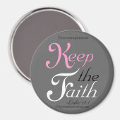 Aimant Garder la citation de la Bible de foi (Recto/Verso)
