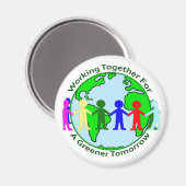 Aimant Garder l'aimant vert (Recto/Verso)