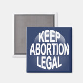Aimant Garder l'avortement légal (Recto/Verso)