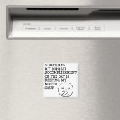 Aimant Garder Ma Bouche Fermée Drôles de Citations pour A (In Situ (Lave-vaisselle))