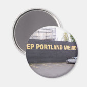 Aimant Garder Portland bizarre (Recto/Verso)