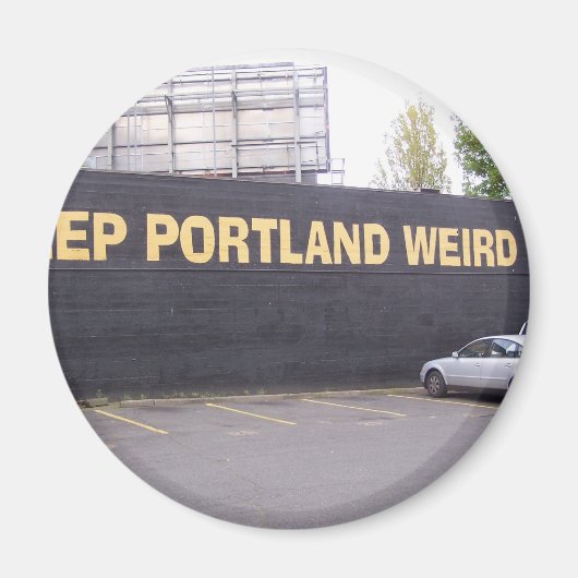 Aimant Garder Portland bizarre (Devant)