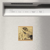 Aimant Gardes pitbull des années 1920 (In Situ (Lave-vaisselle))