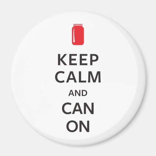 Aimant Gardez le calme et allumez (Devant)