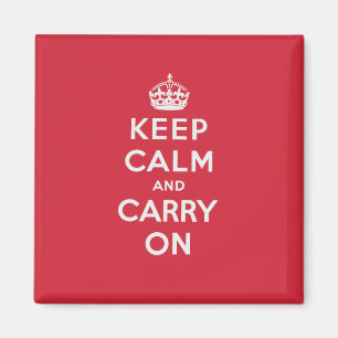 Aimant Gardez le calme et continuez