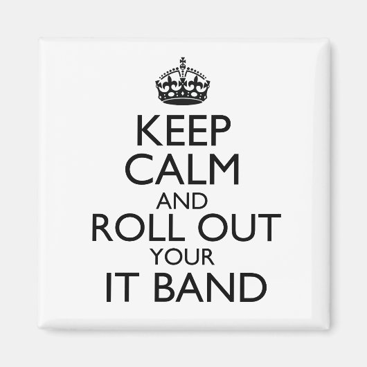 Aimant Gardez le calme et déroulez-votre L'aimant de (Devant)