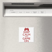 Aimant Gardez le calme et le jeu allumés (In Situ (Lave-vaisselle))