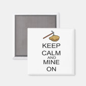 Aimant Gardez Le Calme Et Le Mien (Recto/Verso)