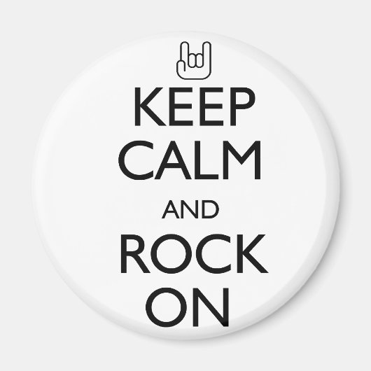 Aimant Gardez le calme et le rock (Devant)