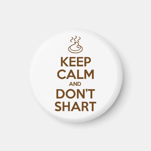 Aimant Gardez le calme et ne partagez pas (Devant)