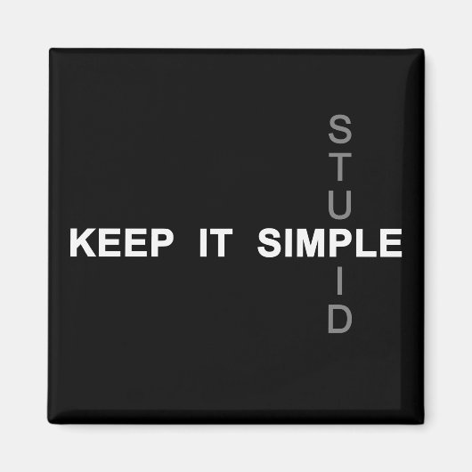 Aimant Gardez-le simple (Devant)