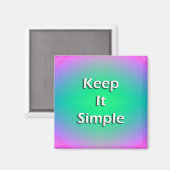 Aimant Gardez-le simple (Recto/Verso)