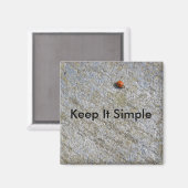 Aimant Gardez-le simple (Recto/Verso)