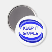 Aimant Gardez-le simple Citation de Slogan Récupération e (Recto/Verso)