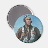 Aimant Gardez-nous en vol ~ Tuskeege Airman (Recto/Verso)