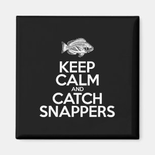 Aimant Gardez votre calme et attrapez du poisson - Snap d