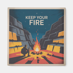 Aimant Gardez Votre Feu
