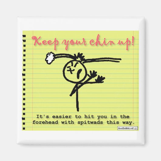 Aimant Gardez votre menton (Devant)