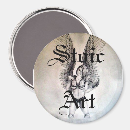 Aimant Gardien 1, stoïque, art (Recto/Verso)