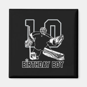 Aimant Gardien de but de hockey sur glace n° 10 Joyeux 10