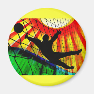 Aimant Gardien de but du football de rayon de soleil et