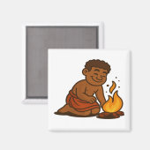 Aimant Gardien du feu Dumi (Recto/Verso)