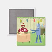 Aimant Gardien Robot Singe Sock (Recto/Verso)