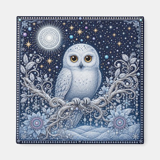 Aimant Gardienne de la nuit hivernale (Devant)