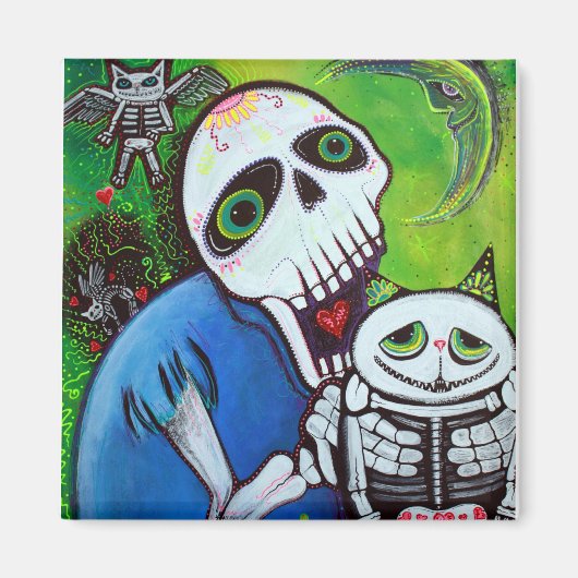 Aimant Gardiens de chats à sucre (Devant)