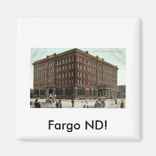 Aimant Gardner Hotel, Fargo ND Vintage 1910