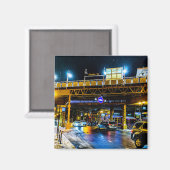 Aimant Gare de Damen CTA la nuit (Recto/Verso)