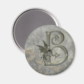 Aimant Gargoyle Monogramme B (Recto/Verso)