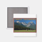 Aimant Garmisch - Le Zugspitze et l'Alpspitze (Recto/Verso)