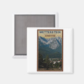 Aimant Garmisch - Zugspitze au-dessus de la ville (Recto/Verso)