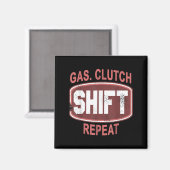Aimant Gas Clutch Shift Repeat Funny Car Enthusiast Manua (Recto/Verso)