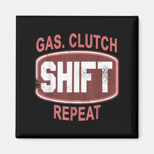 Aimant Gas Clutch Shift Repeat Funny Car Enthusiast Manua (Devant)
