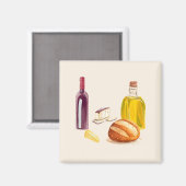Aimant Gastronome Campagne Italienne (Recto/Verso)