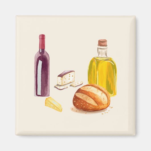 Aimant Gastronome Campagne Italienne (Devant)