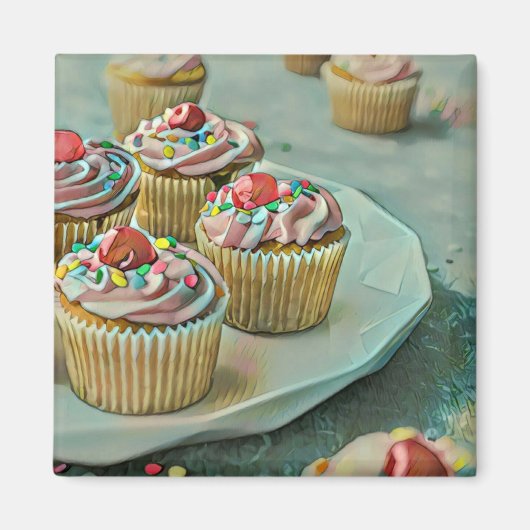 Aimant Gâteau à la crème glacée (Devant)