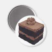 Aimant Gâteau au chocolat (Recto/Verso)