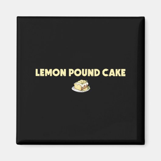 Aimant Gâteau au citron drôle (Devant)