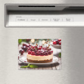 Aimant Gâteau au fromage et cerises (In Situ (Lave-vaisselle))